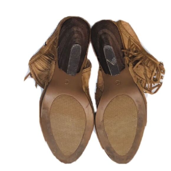 Cato fringe open toe bootie size 10 - Picture 5 of 7